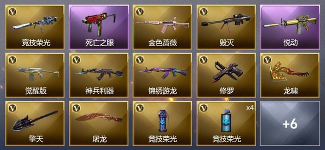 穿越火线（CF）1王者武器 18V武器 6皮肤 可排位 新锐