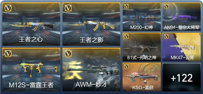 穿越火线：枪战王者V6 7王者武器 263英雄武器 新锐