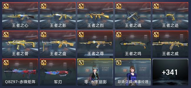 穿越火线：枪战王者V3 12王者 339英雄武器 16英雄角色 542万化 枪神