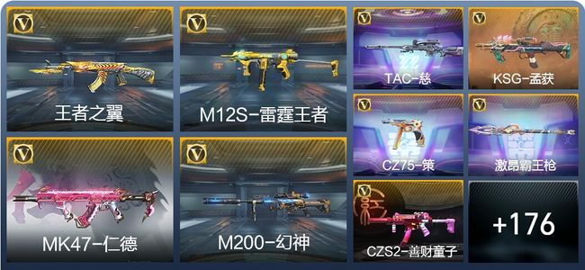 穿越火线：枪战王者V7 8王者武器 185英雄武器 8英雄角色 342万化 枪圣