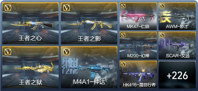 穿越火线：枪战王者V6 9王者武器 248英雄武器 8英雄角色 470万化 枪皇