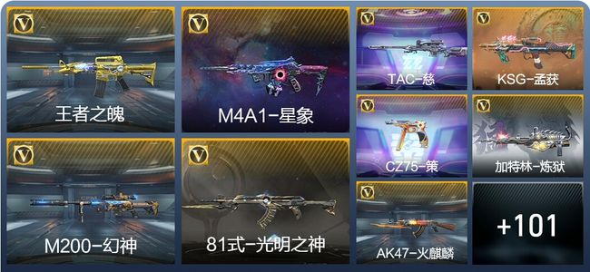 穿越火线：枪战王者V6 2王者武器 208英雄武器 新锐