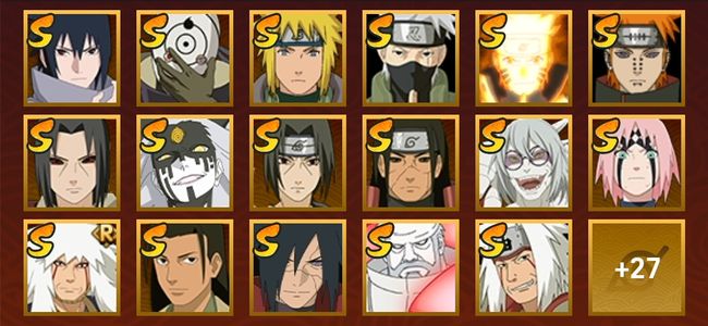 火影忍者V10 19S忍 33A忍 52忍 1000W战力 见习