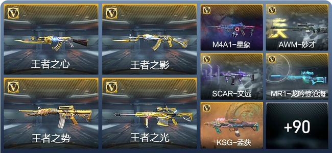 穿越火线：枪战王者V8 9王者武器 201英雄武器 新锐