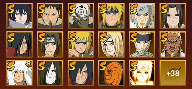 火影忍者V11 18S忍 38A忍 56忍 2470S碎片 18通灵 900W战力