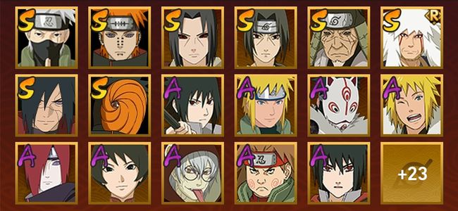 火影忍者V9 10S忍 33A忍 43忍 1487S碎片 18通灵 700W战力 前500名