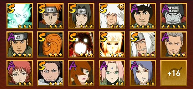 火影忍者V11 9S忍 24A忍 113忍 1370S碎片 18通灵 800W战力 前50名 上忍