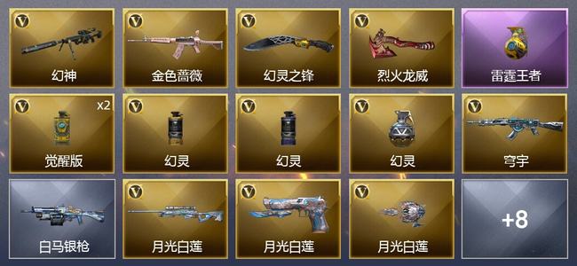 穿越火线（CF）1王者武器 13V武器 2V角色 6皮肤 可排位 枪王