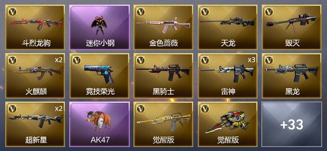 穿越火线（CF）52V武器 2V角色 21皮肤 可排位 传奇