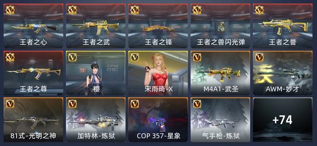 穿越火线：枪战王者V8 6王者 97英雄武器 2英雄角色 192万化 专家S