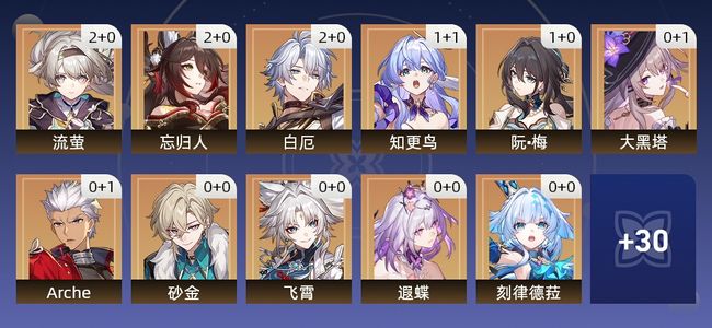 崩坏：星穹铁道52黄 35角色黄 17光锥黄 19五星角色 9五星光锥 70级 女主