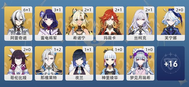 原神90黄 68角色黄 22武器黄 27五星角色 18五星武器 男主 60级