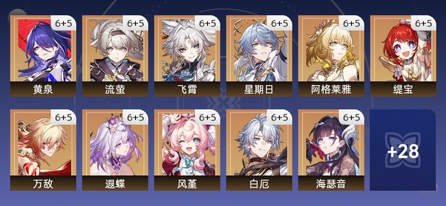 崩坏：星穹铁道334黄 225角色黄 109光锥黄 39五星角色 38五星光锥 70级 男主