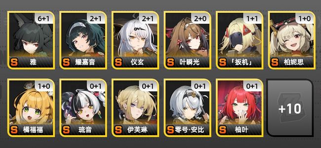 绝区零68黄 48角色黄 21S角色 17S音擎 9S邦布 女主 60