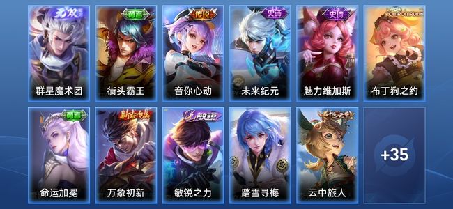 王者荣耀1传说 4史诗 47皮肤 91英雄 荣耀王者