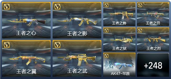 穿越火线：枪战王者V8 24王者武器 284英雄武器 5英雄角色 547万化 大师SS