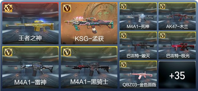 穿越火线：枪战王者V1 1王者 50英雄武器 61万化 精英