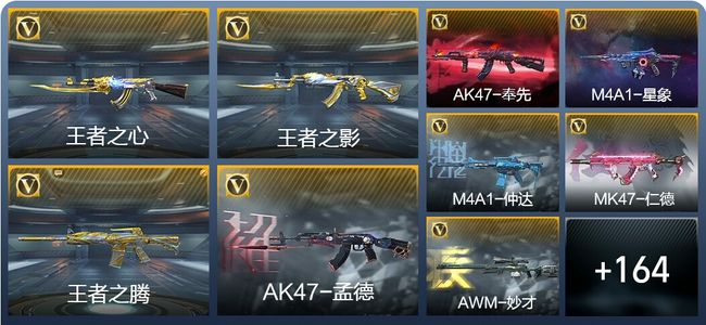 穿越火线：枪战王者V8 20王者武器 183英雄武器 4英雄角色 268万化 枪圣SSS