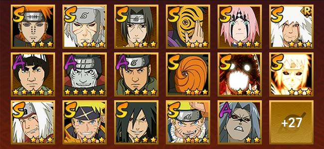 火影忍者V11 13S忍 31A忍 128忍 1742S碎片 19通灵 600W战力 前500名 暗部