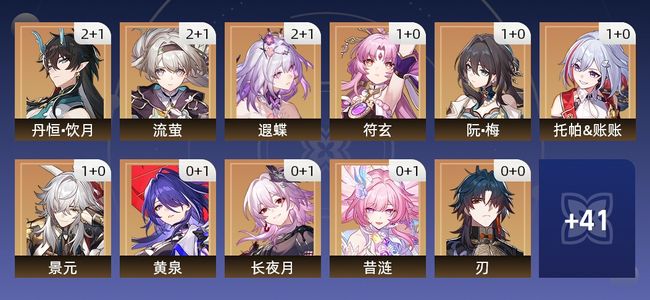 崩坏：星穹铁道83黄 48角色黄 35光锥黄 30五星角色 16五星光锥 70级 女主