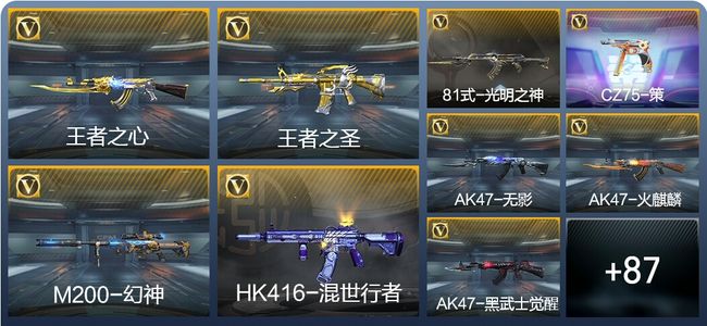 穿越火线：枪战王者V5 4王者武器 121英雄武器 2英雄角色 大师S