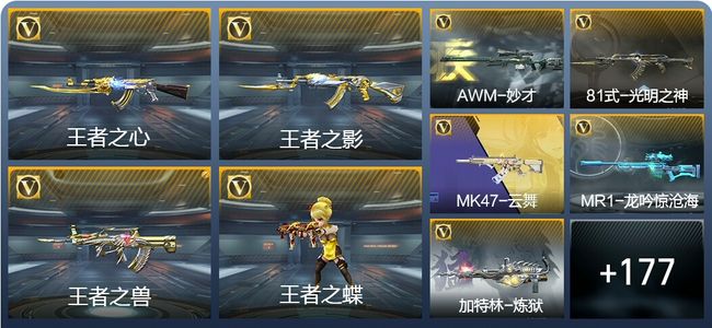 穿越火线：枪战王者19王者武器 186英雄武器 7英雄角色 193万化 枪圣SSS
