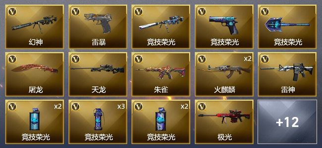 穿越火线（CF）1王者武器 32V武器 2V角色 6皮肤 不可排位 新锐