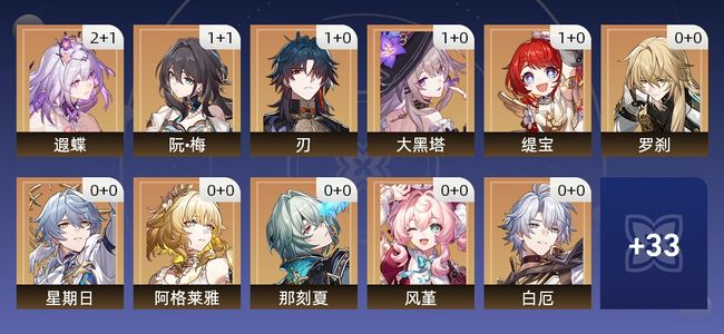 崩坏：星穹铁道48黄 34角色黄 14光锥黄 22五星角色 9五星光锥 70级 女主