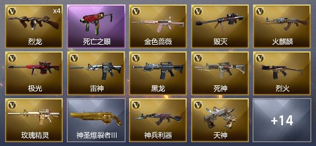 穿越火线（CF）26V武器 1V角色 13皮肤 可排位 传奇