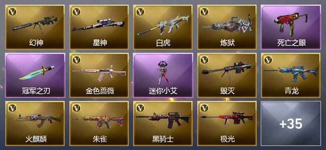 穿越火线（CF）60V武器 2V角色 16皮肤 可排位 枪王