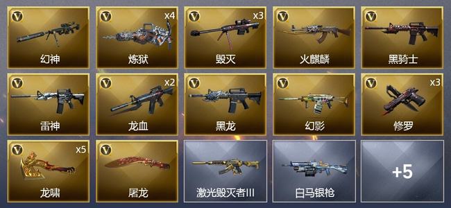 穿越火线（CF）24V武器 1V角色 8皮肤 可排位 新锐