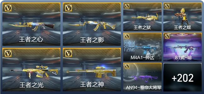 穿越火线：枪战王者V7 12王者武器 229英雄武器 6英雄角色 490万化 枪皇