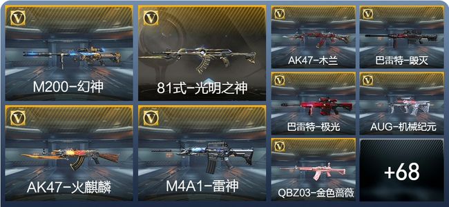 穿越火线：枪战王者V2 77英雄武器 3英雄角色 132万化 大师