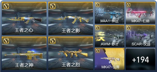 穿越火线：枪战王者V7 14王者武器 222英雄武器 7英雄角色 541万化 专家S