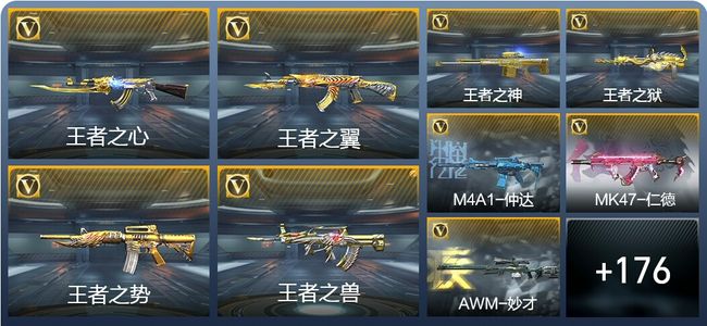 穿越火线：枪战王者V6 16王者武器 205英雄武器 5英雄角色 406万化 枪皇S