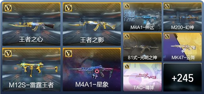 穿越火线：枪战王者V7 14王者武器 254英雄武器 10英雄角色 550万化 大师