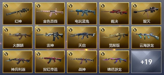 穿越火线（CF）30V武器 9皮肤 可排位 传奇