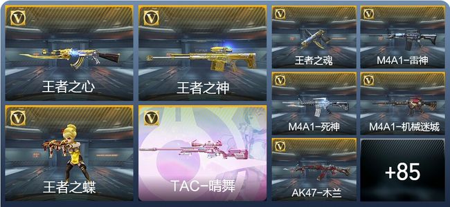 穿越火线：枪战王者V3 4王者武器 110英雄武器 3英雄角色 156万化 枪王