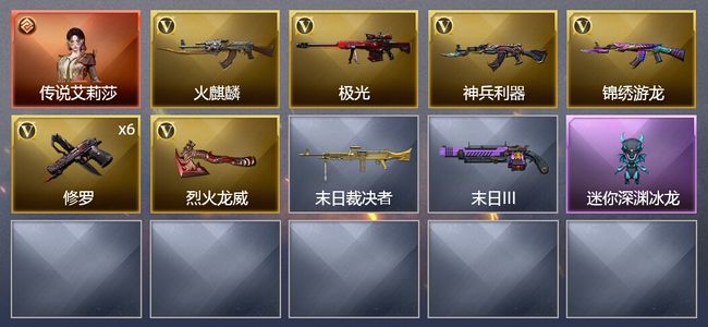 穿越火线（CF）1传说角色 11V武器 1V角色 5皮肤 可排位 新锐