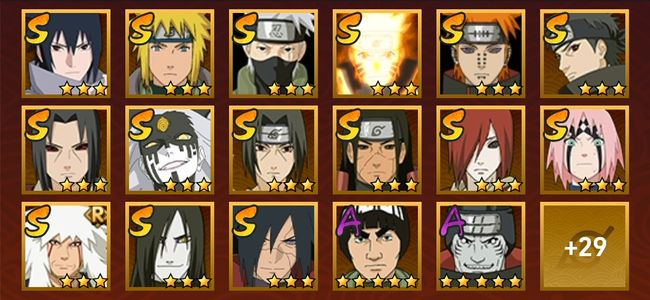 火影忍者V9 16S忍 30A忍 158忍 1959S碎片 15通灵 600W战力 前1000名 影级