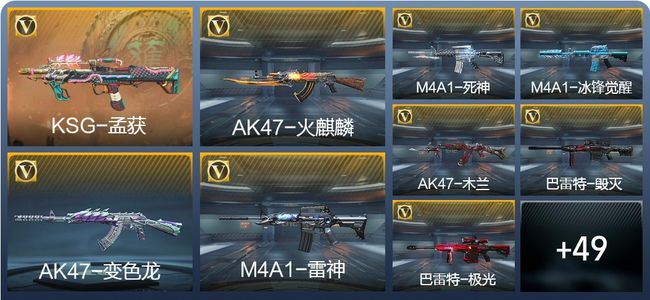 穿越火线：枪战王者1王者武器 58英雄武器 4英雄角色 94万化 专家S