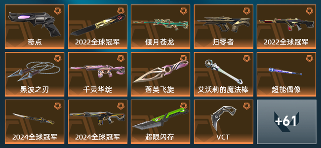 无畏契约21橙皮 5紫皮 75皮肤 48010皮肤总价值 1025已用源晶 铂金