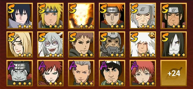 火影忍者V13 13S忍 28A忍 162忍 1817S碎片 17通灵 600W战力 前1000名 中忍