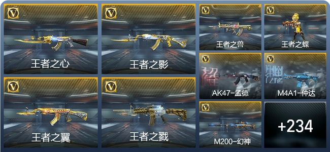 穿越火线：枪战王者V7 14王者武器 243英雄武器 5英雄角色 453万化 传奇