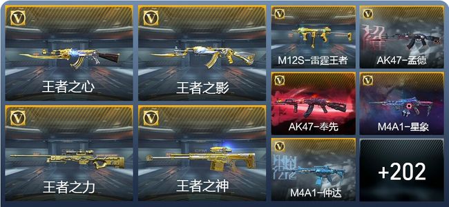 穿越火线：枪战王者V8 23王者武器 242英雄武器 9英雄角色 394万化 枪神