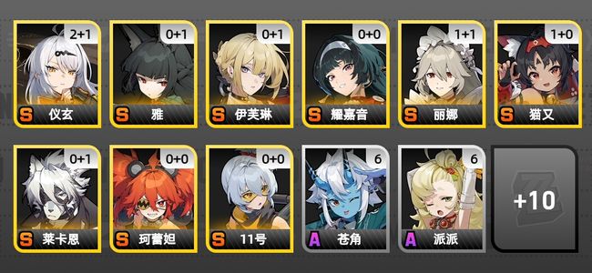 绝区零18黄 13角色黄 9S角色 5S音擎 5S邦布 女主 56
