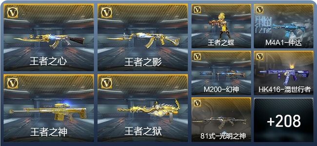 穿越火线：枪战王者V6 9王者武器 217英雄武器 9英雄角色 369万化 枪王