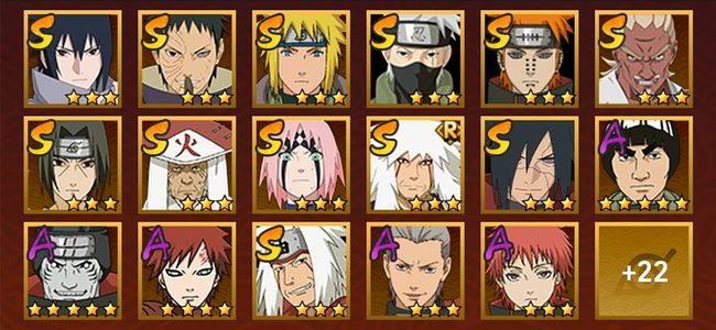 火影忍者13S忍 26A忍 146忍 1715S碎片 18通灵 1000W战力 前500名 见习