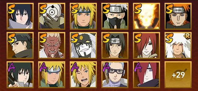 火影忍者V10 13S忍 33A忍 46忍 100W内战力