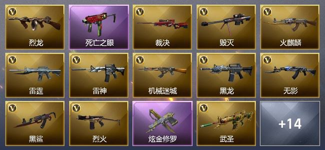 穿越火线（CF）0传说角色 0传说武器 0王者武器 1炫金武器 49V武器 8V角色 5皮肤 可排位 无